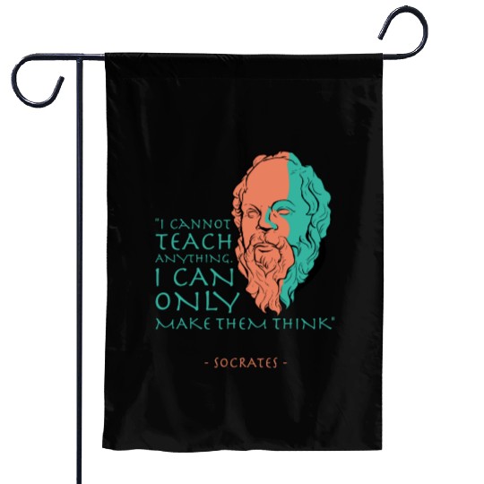 Socrates Stoic Philosophy Quote Garden Flags