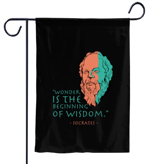 Socrates Stoic Philosophy Quote Garden Flags
