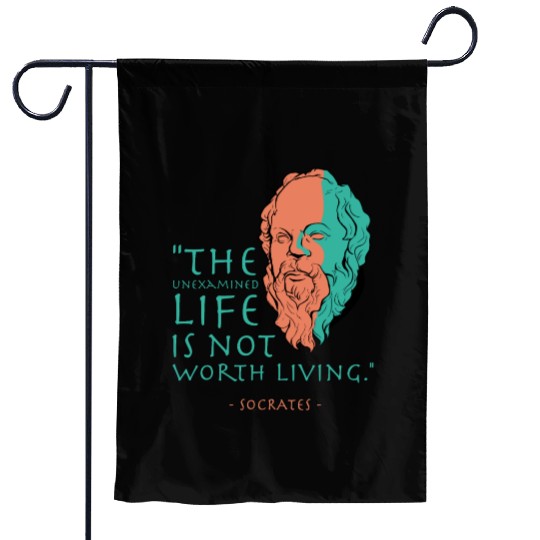 Socrates Stoic Philosophy Quote Garden Flags