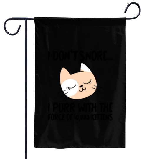 I Purr With The Force Of 10,000 Kittens 1 Garden Flags