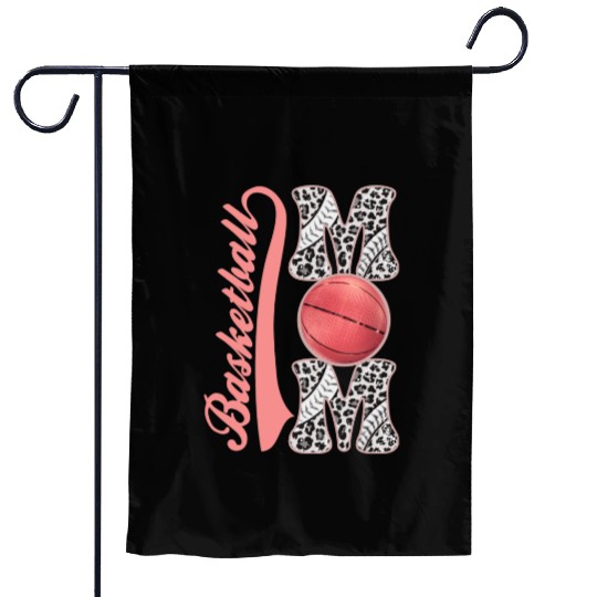 Leopard basketball Mom Women Support kids Players Garden Flags