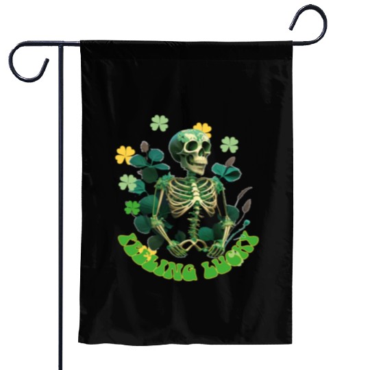 feeling lucky Garden Flags