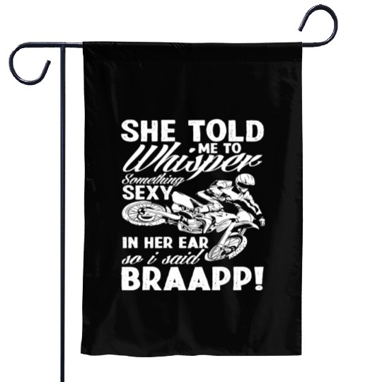 Funny Motocross Gift Garden Flags