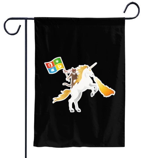 Ninja Cat Unicorn Garden Flags