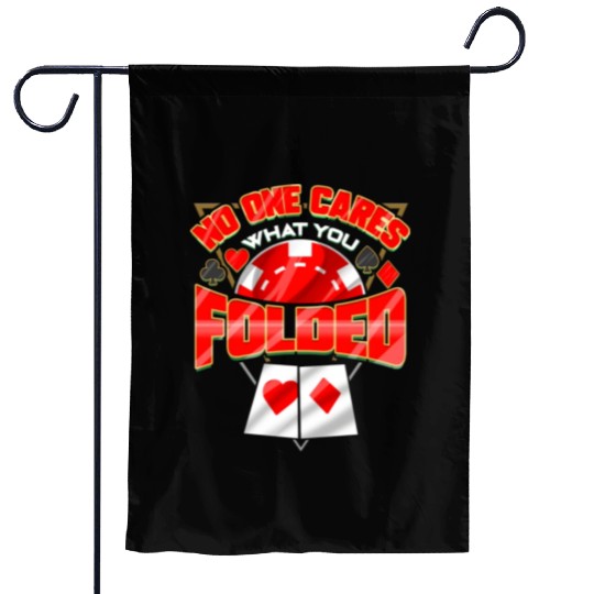Poker Player Gambling Card Game Addict Gambler Garden Flags