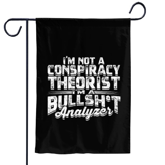 Conspiracy Theorist Theory Science Fiction Garden Flags