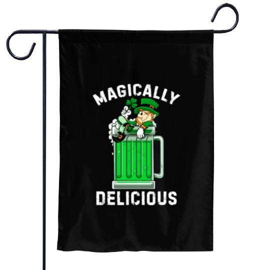 Magically Delicious idea St Patricks Day Drinking Garden Flags