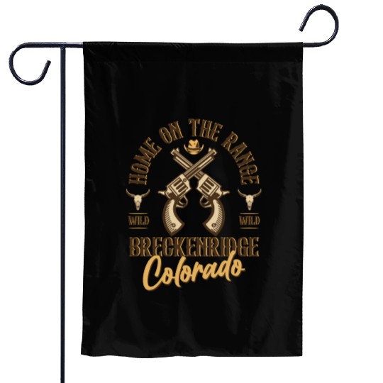 Breckenridge Colorado wild west town Garden Flags