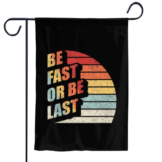 Fast Car Quote Drag Racing Gift Vintage Retro Rac Garden Flags
