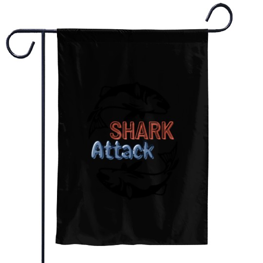 Twin shark Garden Flags
