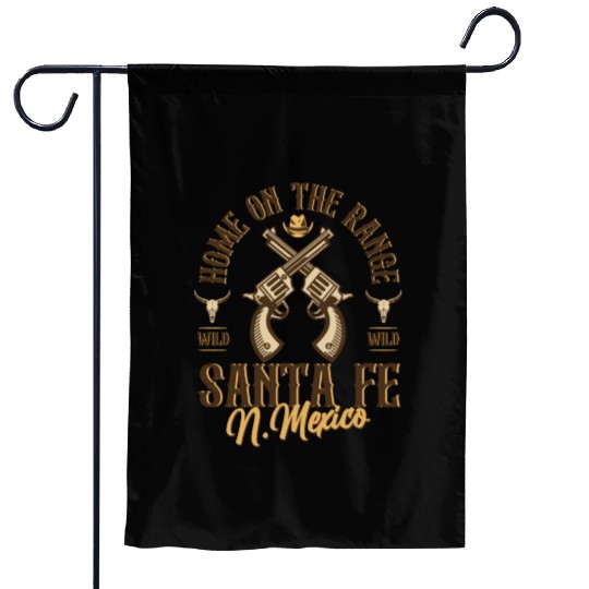 Santa Fe New Mexico wild west town Garden Flags