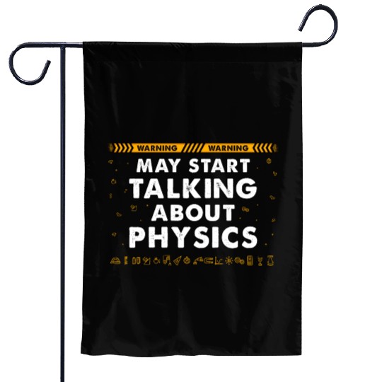 Cute Physics Art For Men Women Physics Teacher Garden Flags