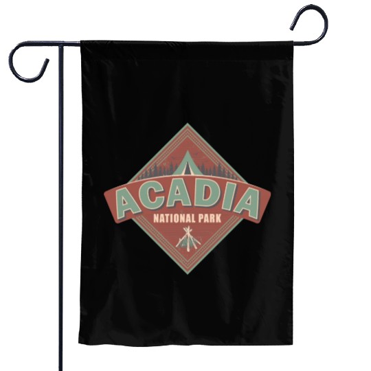 Acadia National Park Maine Vintage US Camping Garden Flags