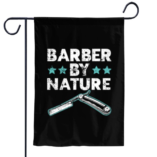 Barber By Nature Haircut Barbershop Hairstylist Garden Flags