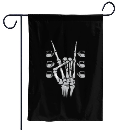 Guitarist Rock and Roll Music Lover Garden Flags