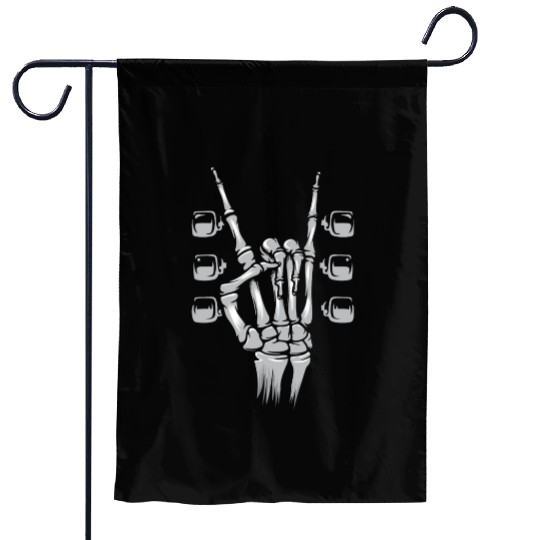Guitarist Rock and Roll Music Lover Garden Flags