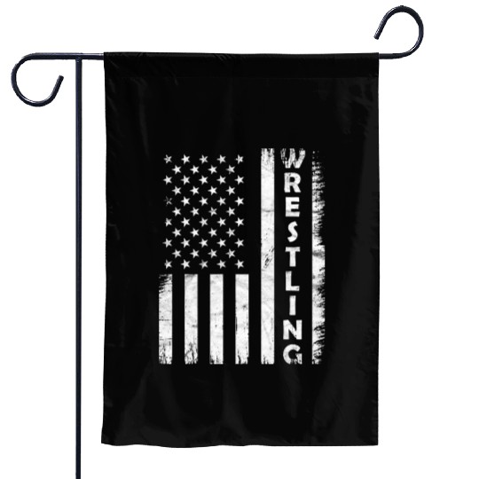 Wrestling Vintage Usa Flag Wrestling Garden Flags