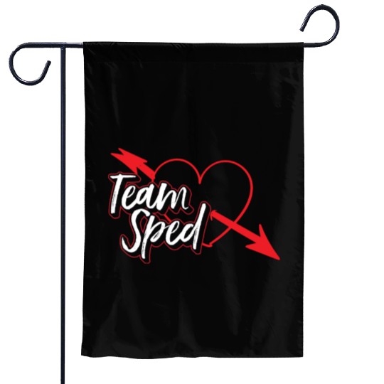Team Sped Teacher Awareness Special Education Garden Flags