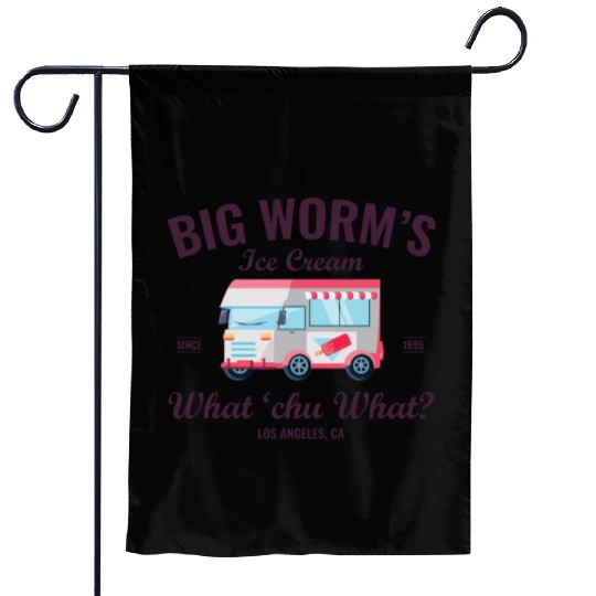 Big Worm s Ice Cream What chu Want Humor Style Garden Flags