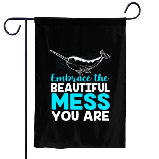 Inspirational Animal Quote Sea Creature Narwhal Garden Flags