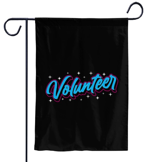 Volunteer Volunteers Volunteering Unpaid Job Garden Flags
