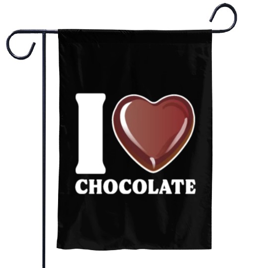 I Love Chocolate Garden Flags