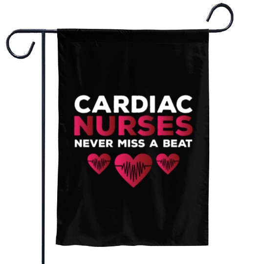 Funny Cardiac Nurse Saying Garden Flags