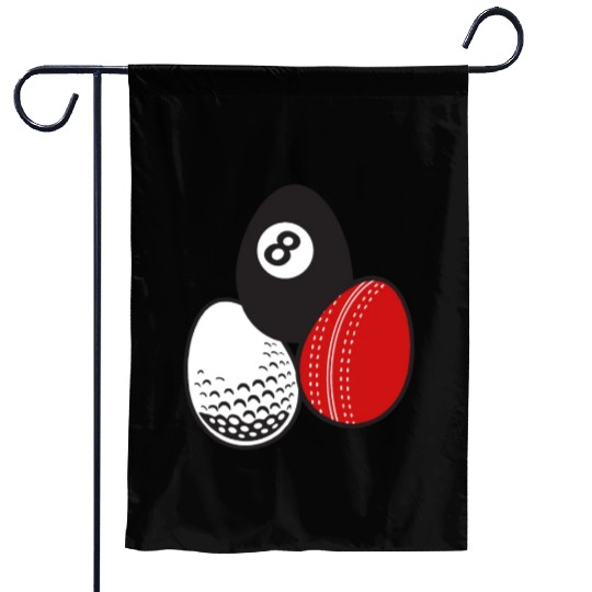 Cue Sports Billiards Cricket Golf Easter Egg Balls Garden Flags