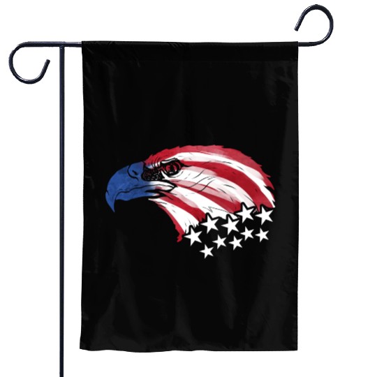 Bald Eagle Us Flag Colors Garden Flags