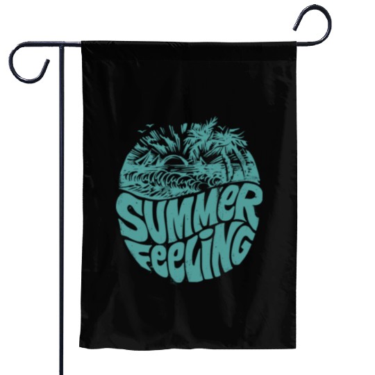 Summer Feeling Green Garden Flags