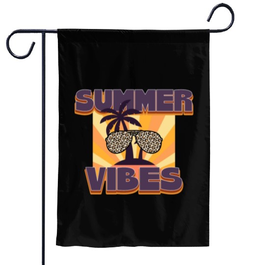 Summer Vibes Garden Flags
