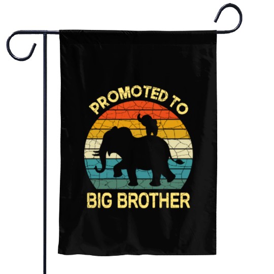 Promoted to big brother Elephant Gift Garden Flags