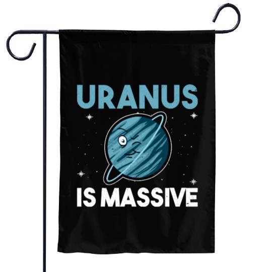 Funny Uranus Planet Space Lover Garden Flags