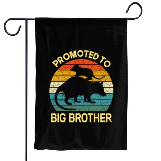 Promoted to big brother Opossum Gift, baby possum Garden Flags