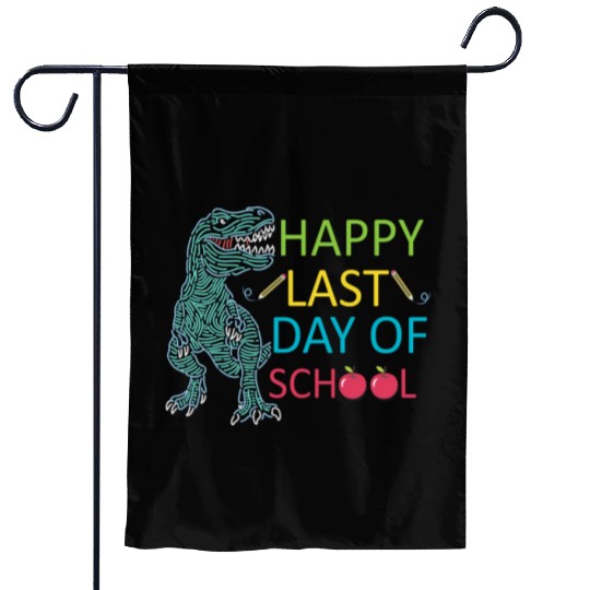 Last Day Of School Teacher Student Graduation Garden Flags