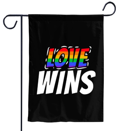Pride LGBTQ. Love wins Garden Flags
