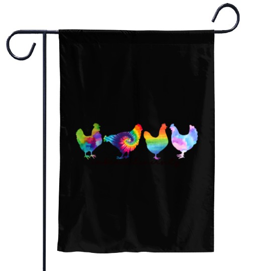 Funny LGBTQ Chicken, Embrace Diversity Garden Flags