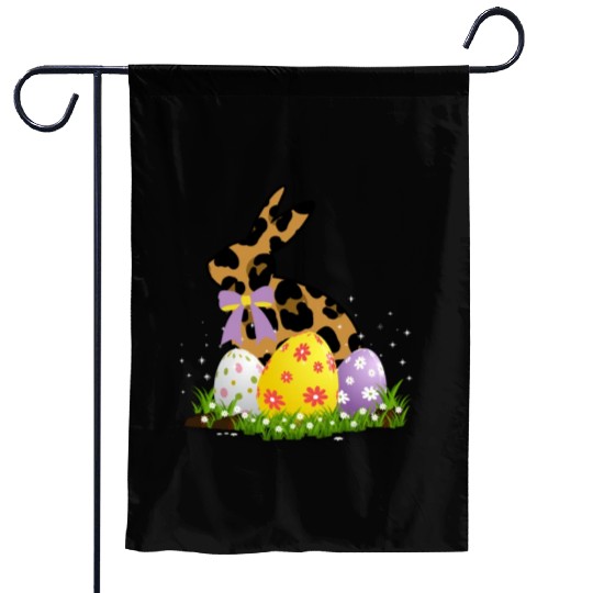 Easter Bunny Leopard Easter egg Rabbit Easter Day Garden Flags