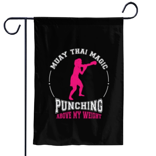 International Women's Day Muay Thai Girl Power Garden Flags