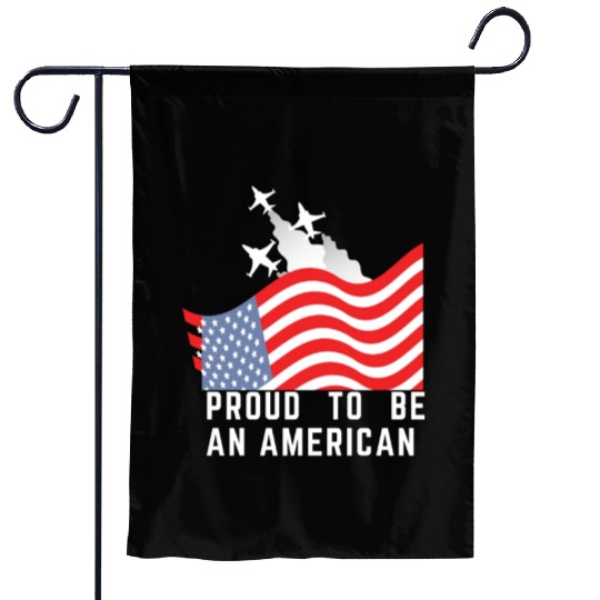 Wings of Liberty: Red, White, and Blue Plane Garden Flags