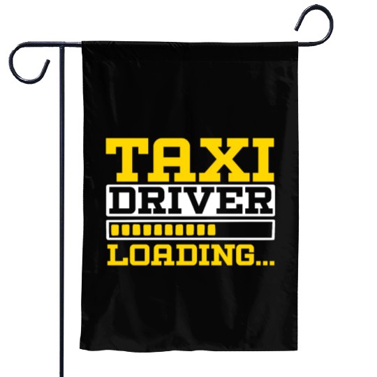 Taxi Driver Loading Taxicab Cab Driver Cabbie Garden Flags