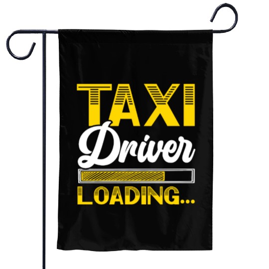 Taxi Driver Loading Taxicab Cab Driver Cabbie Garden Flags