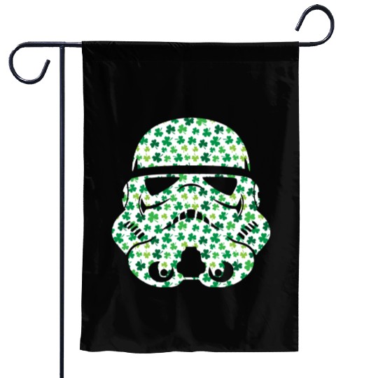 Stormtrooper Saint Patricks Day Garden Flags