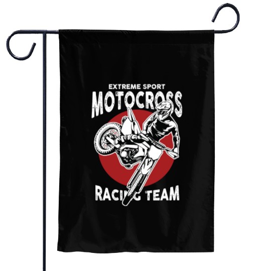 Motocross Racing Team Garden Flags