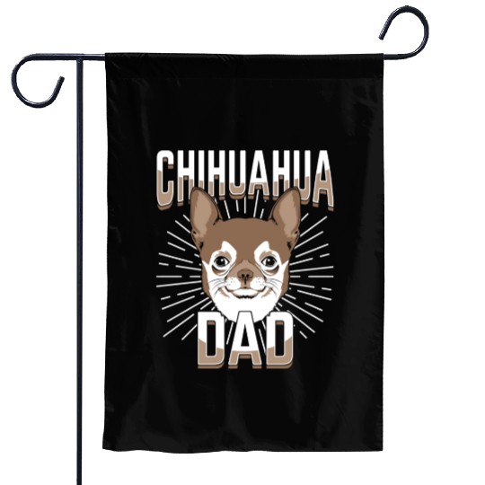 Chihuahua Dad Gift Garden Flags