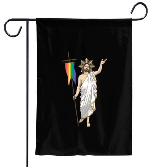 LGBT Jesus Equal Rainbow Christian Garden Flags