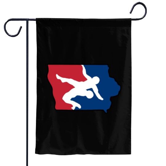 Iowa Wrestling Garden Flags