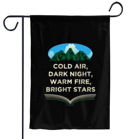Warm Fire Bright Stars Camping Wildlife Camper Out Garden Flags