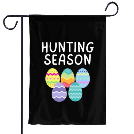 Hunting Season Eggs Funny Easter Day 2023 Egg Hunt Garden Flags