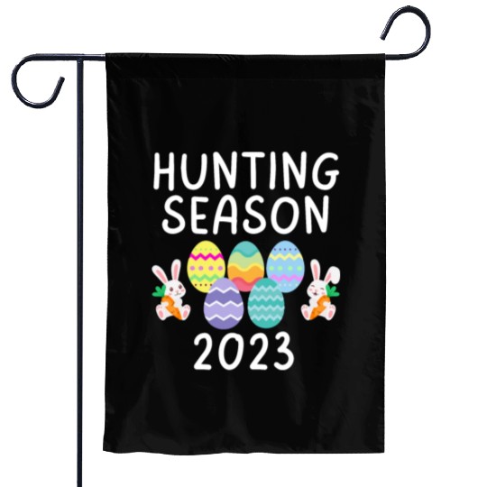 Hunting Season Egg Hunt Eggs Funny Easter Day 2023 Garden Flags